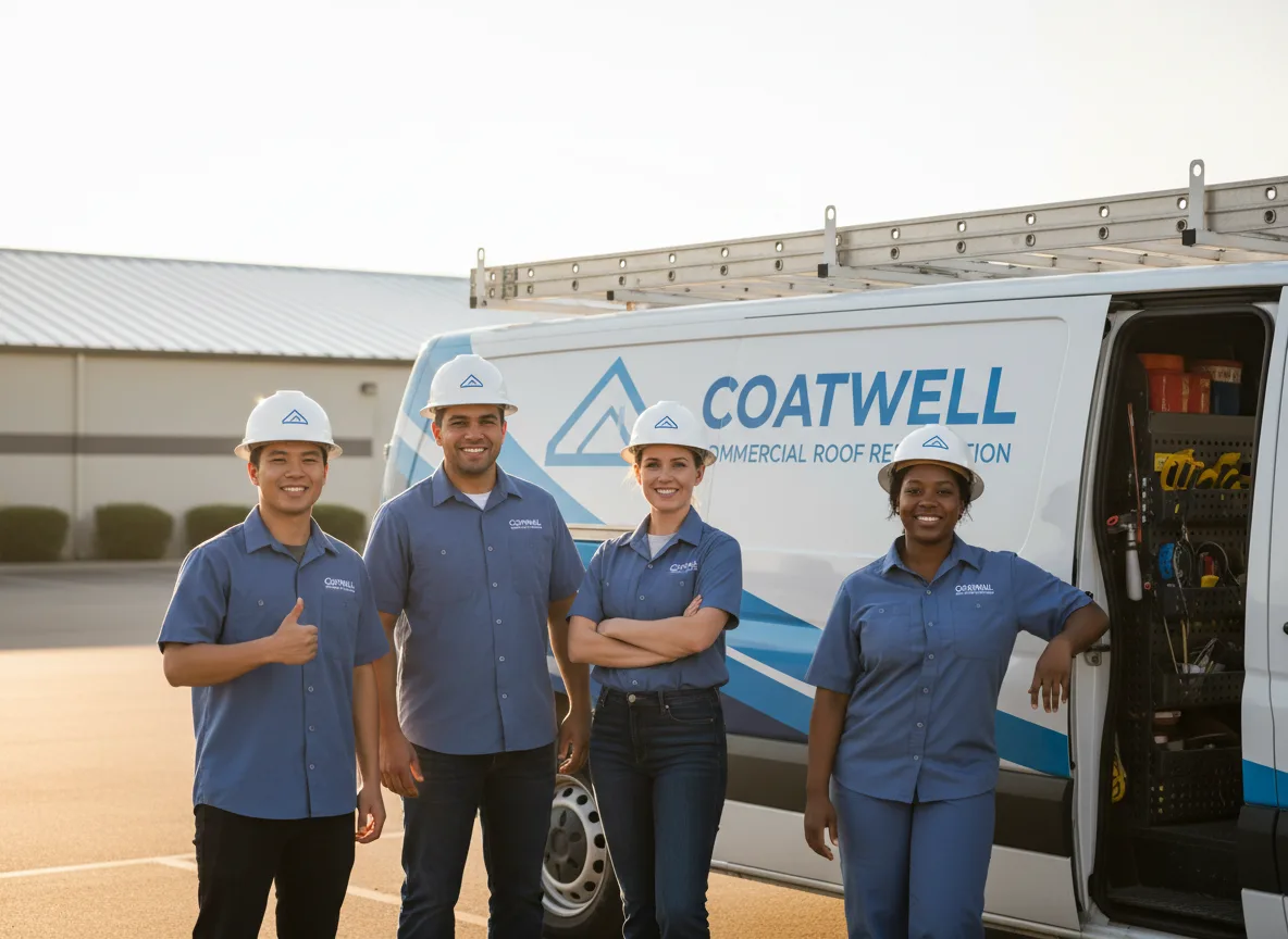 Commercial roof coating company in Pottsville, TX