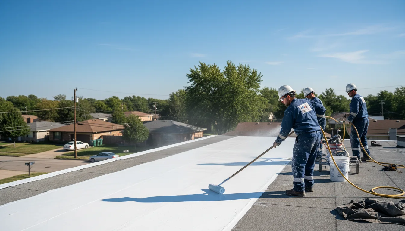 Commercial roof coating in Pottsville, TX near me